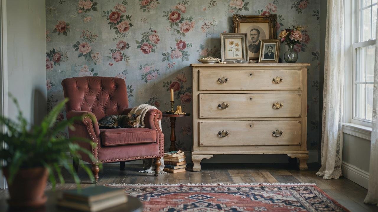 Vintage-inspired small she shed.