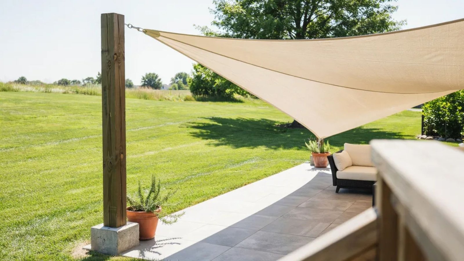 comparison of inground, surface-mounted, and portable shade sail posts.