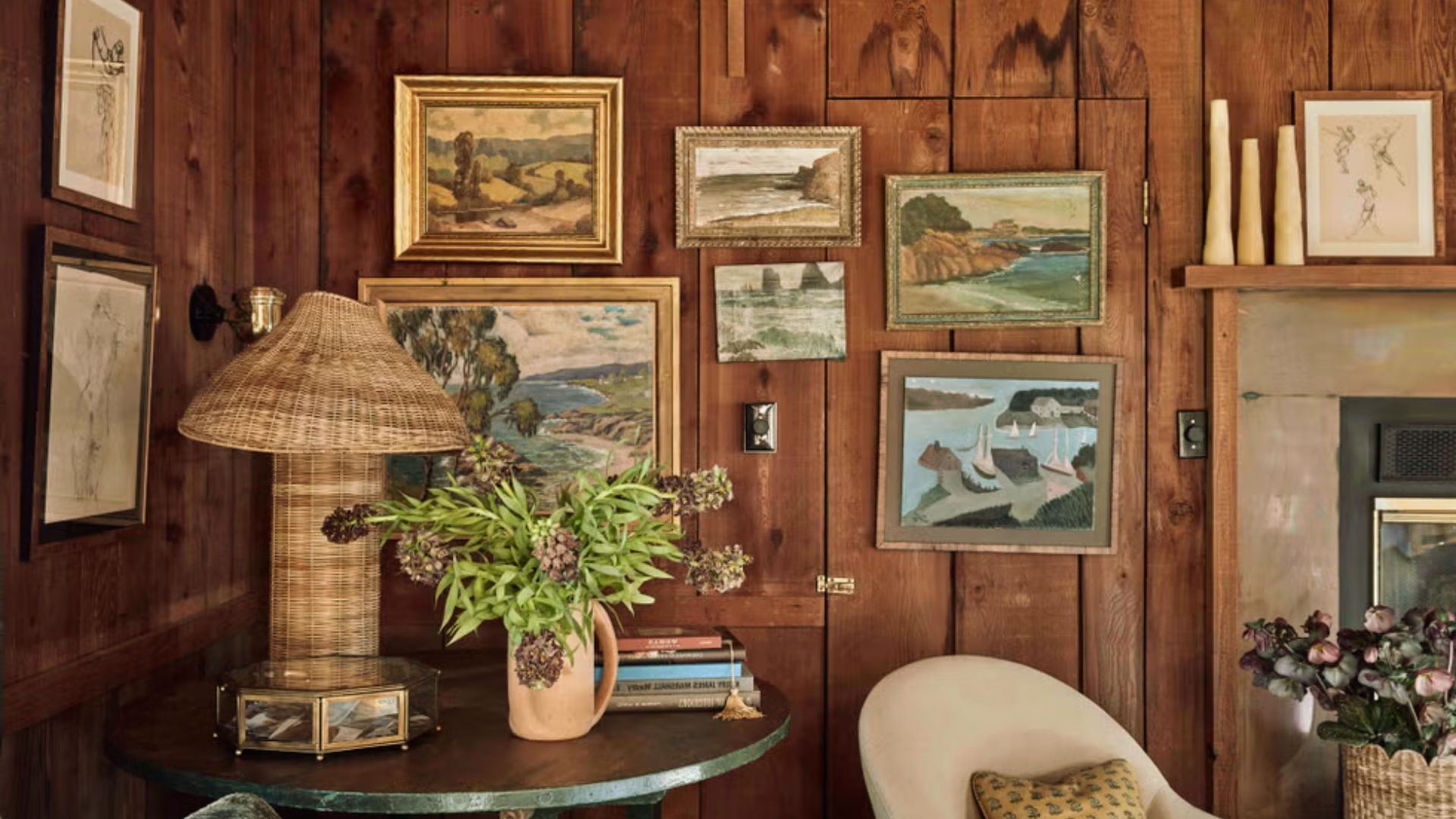 Flooring options for durability and style - wide plank natural wood hardwood floor in bright living room with sofa